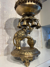 Brass Elephant Urli with Bells - Traditional Indian Decorative Bowl